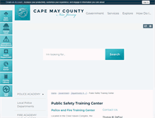 Tablet Screenshot of cmcpoliceacademy.com